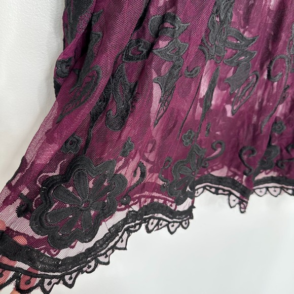 Lane Bryant Sheer Lace Tunic Top Size 22 Whimsigoth - Picture 4 of 13